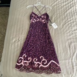 Betsy Johnson Size 4 Purple Dress